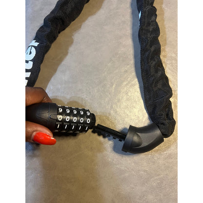 NDakter Bike Chain Lock, 5 Digit Combination Heavy Duty Anti Theft Bicycle-Black