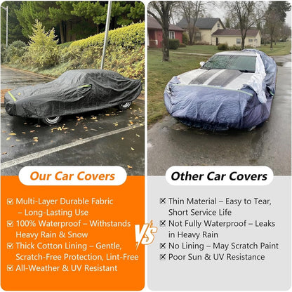 BIGACOVER Car Cover Waterproof For 2003-2009 Nissan 350Z Fairlady Z33