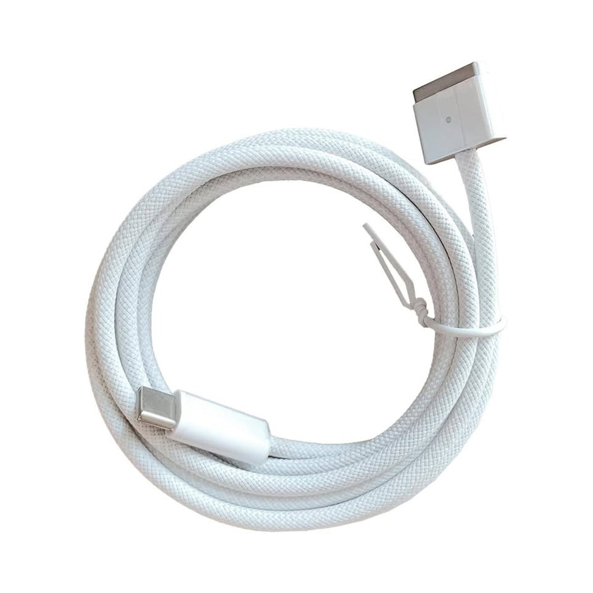 60W USB C To Magnetic2 Nylon Braided Cable,White 6.6ft Fast Charging Cable?Compa
