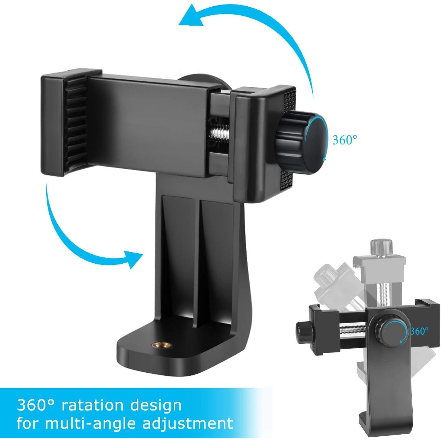 SharingMoment Premium Smartphone Holder/Vertical And Horizontal Tripod Mount
