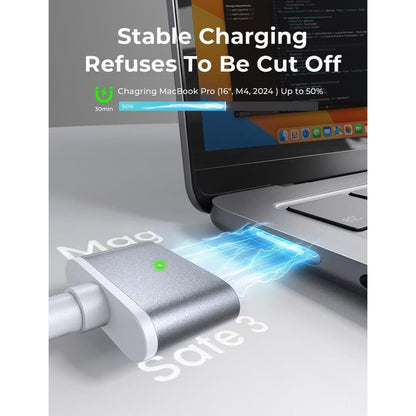 LISEN USB-C To Magnetic 3 Cable (6.6FT) For M4 MacBook Air Pro Charger, 140W