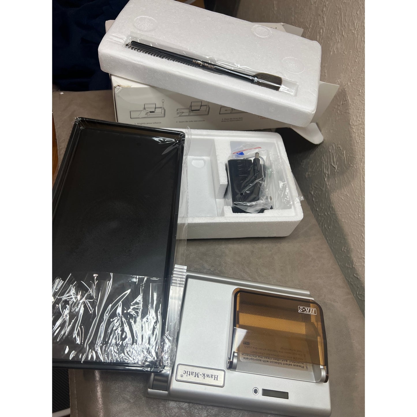 HawkMatic HK2 Electric Cigarette Injector MachineCigarette RollingMachine Silver