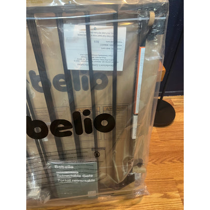 Babelio Baby Gate for Stairs, Kitchen & Doorways, No Bottom Bar| One-Handed