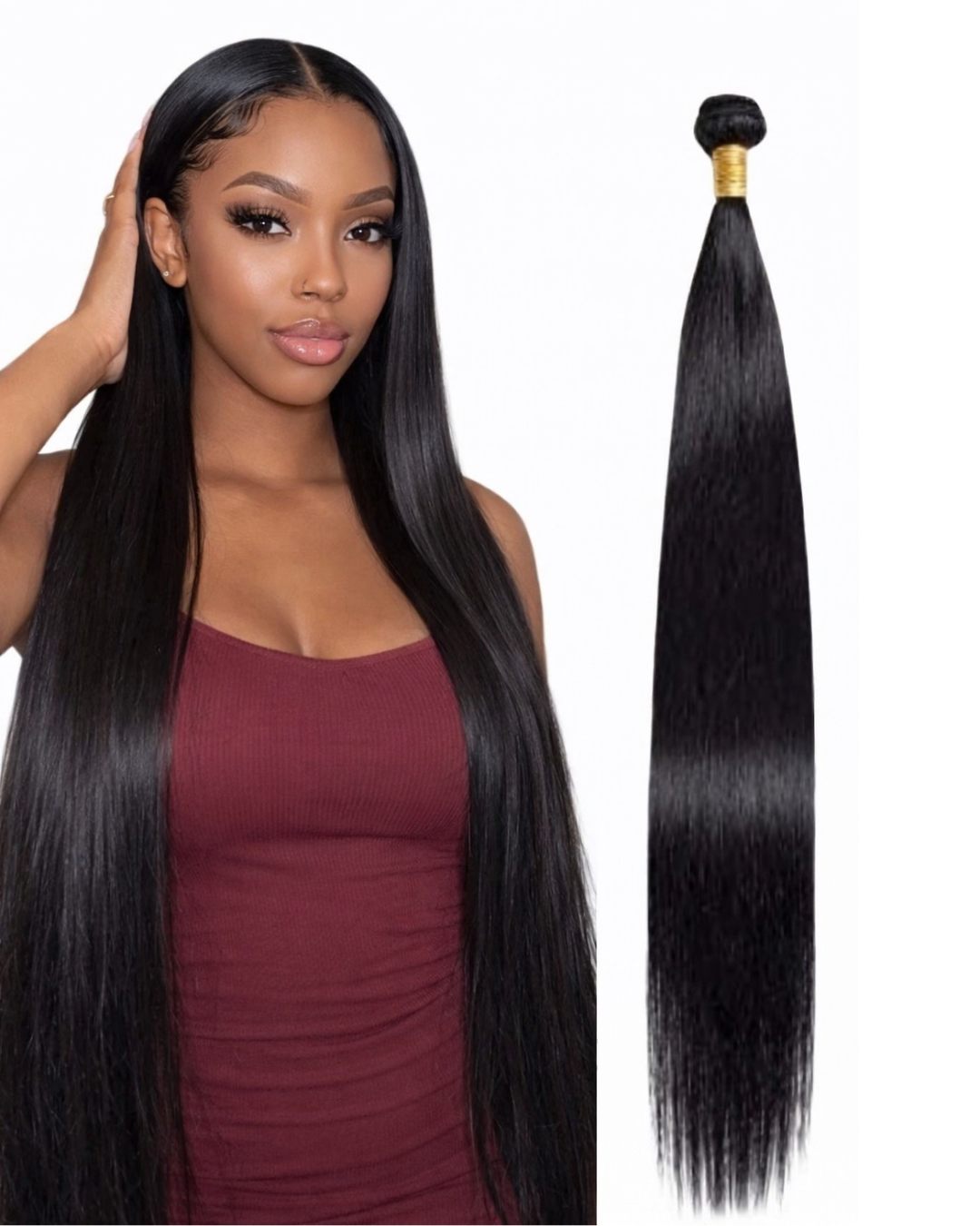 12A Raw Hair Extensions Straight Bundle Hair 16"- 30" Full Ends 1 Bundle per pack