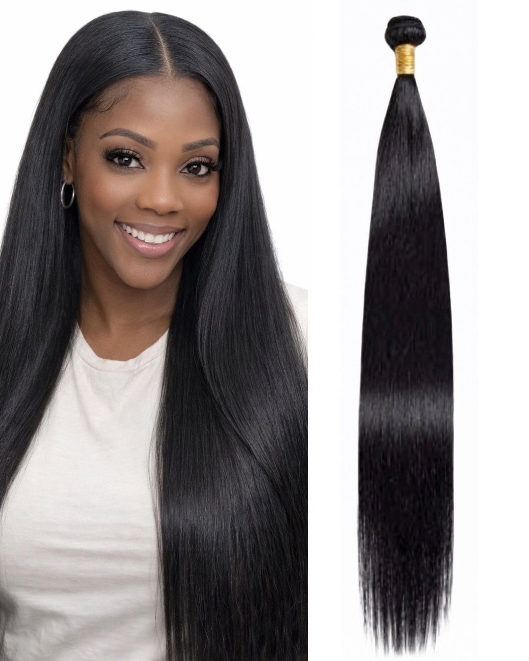 12A Raw Hair Extensions Straight Bundle Hair 16"- 30" Full Ends 1 Bundle per pack
