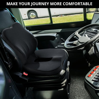 HOMBYS Memory Foam Truck Seat Cushion,Truck Seat Cushions for Truck DriversBlack