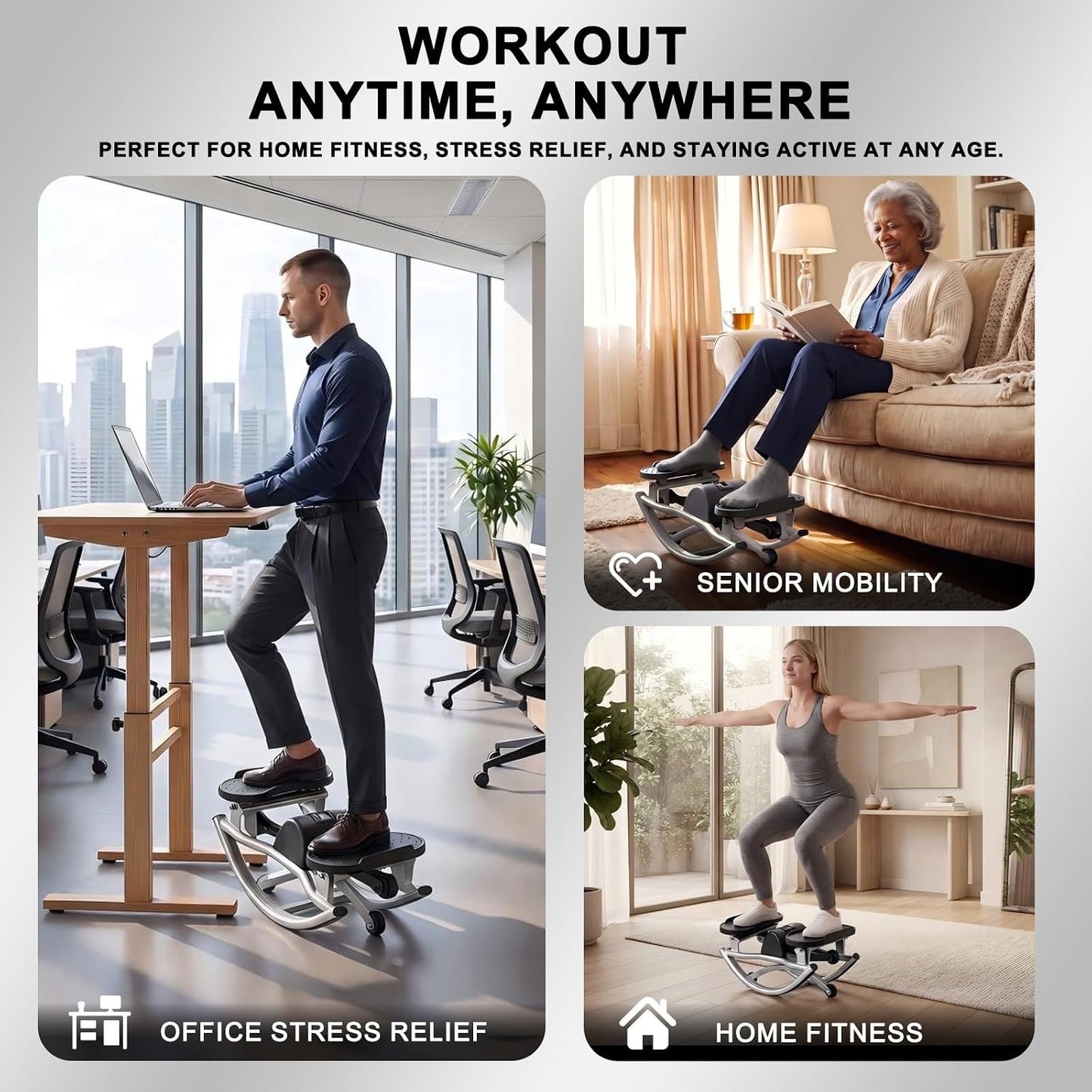 Rock Stepper, Rock Stepper Side To Side, Lateral Rocking Fitness Stepper Home