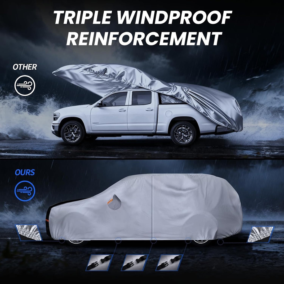 Multi-Layer Car Cover Custom Fit For Volvo XC90(2015-2026), 100% Waterproof All