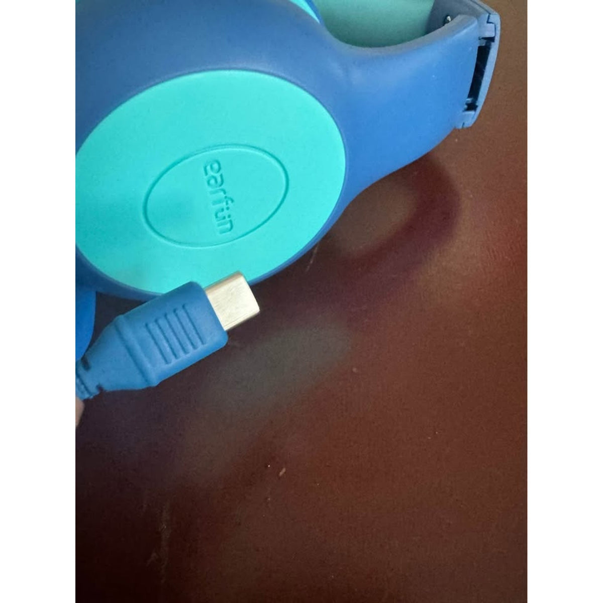 EarFun Kids Headphones Wired With Microphone, 85/94dB Volume Limit Headphon-Blue