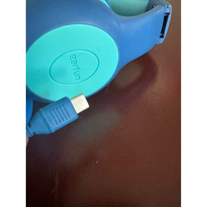EarFun Kids Headphones Wired With Microphone, 85/94dB Volume Limit Headphon-Blue