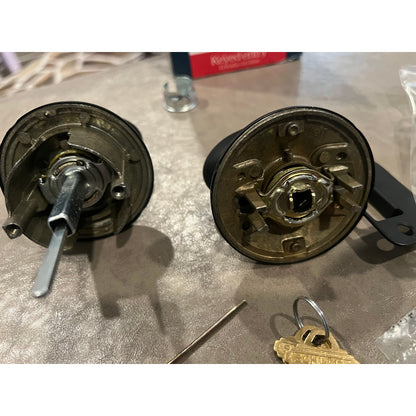 SCHLAGE F51A SIE 622 AND Siena Knob with Andover Trim Keyed Entry LocMatte Black