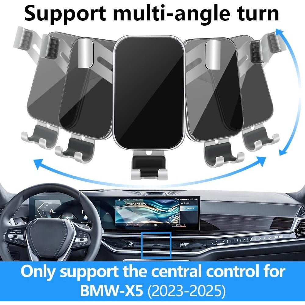 LUNQIN Car Phone Holder For BMW X5 X5M 2024 2025 2026 And X6 X6M 2024-2026