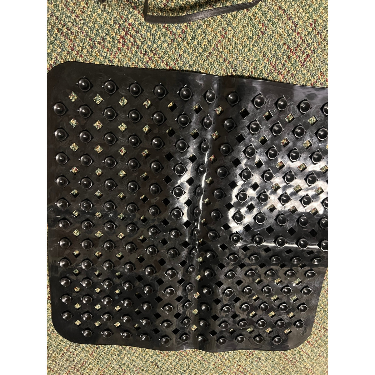 Yimobra Square Shower Mat Non Slip, Super Strong Suction Cups, 21"X21",Black