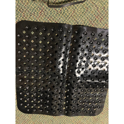 Yimobra Square Shower Mat Non Slip, Super Strong Suction Cups, 21"X21",Black