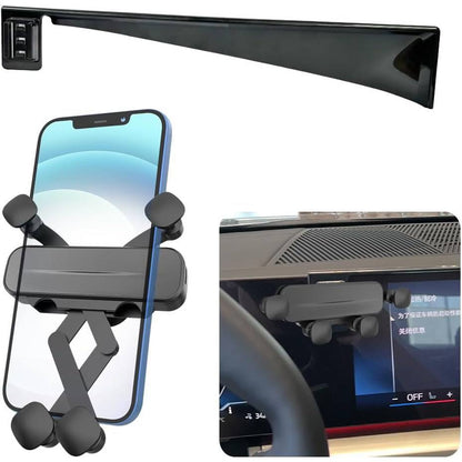 LUNQIN Car Phone Holder For BMW 5 Series 2024 2025 2026 BMW I5 530i 540i XDrive