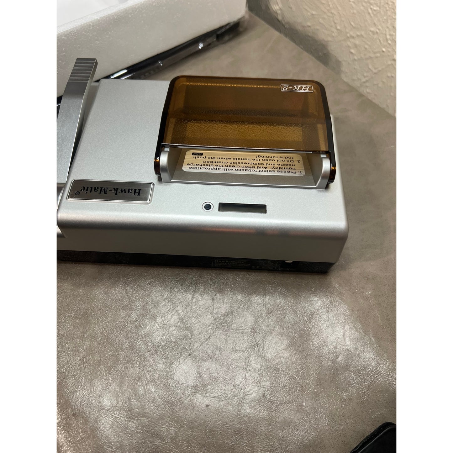 HawkMatic HK2 Electric Cigarette Injector MachineCigarette RollingMachine Silver