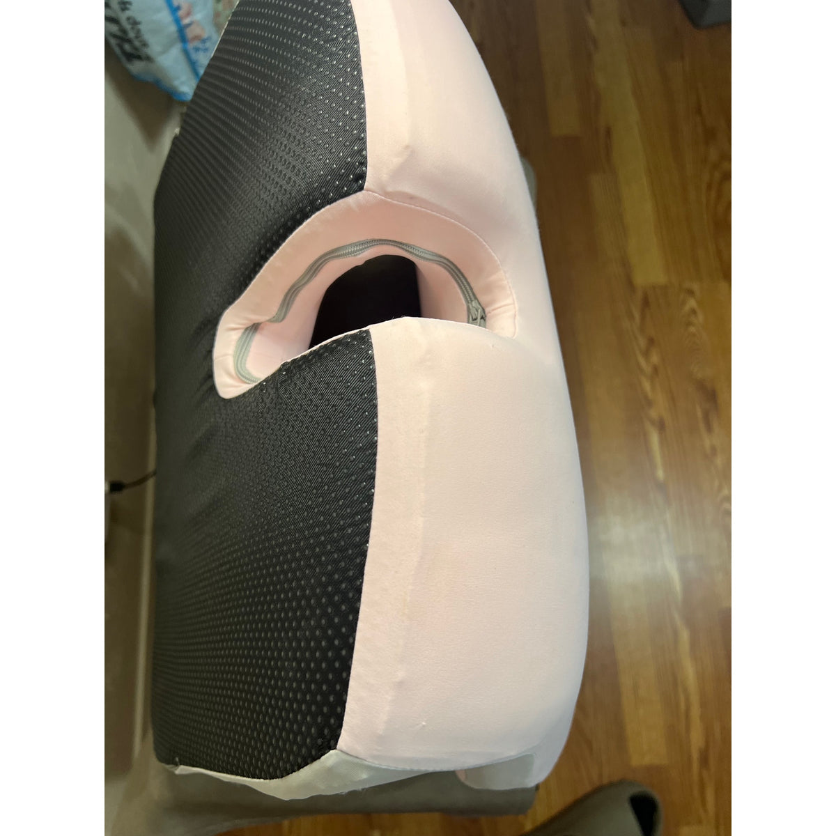 BANKQF X-Large Seat Cushion Office Chair and Car with Lumbar Support Pillow-PINK
