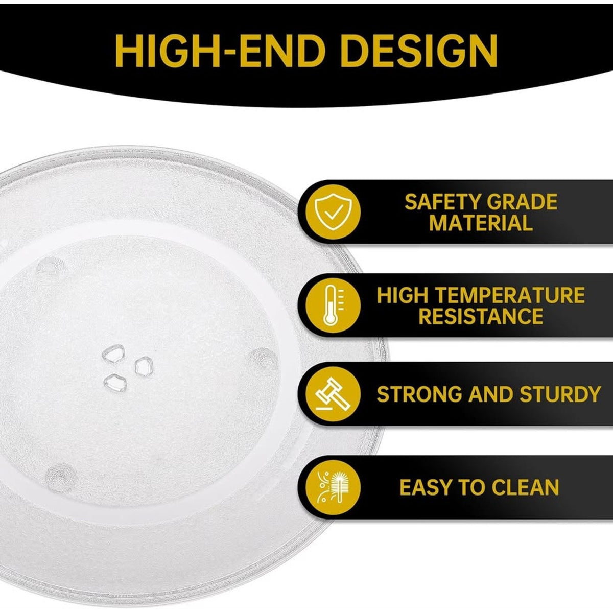 Rotaglass 16.5" Microwave Glass Turntable Plate, 16.5" / 42cm Microwave Tray