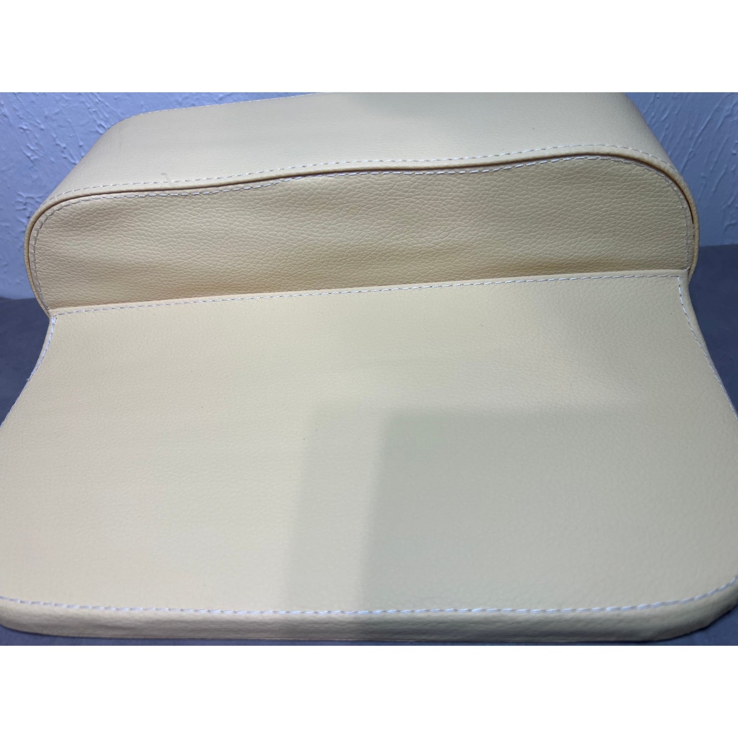 IOKONE Coin Side Pocket Console Side Pocket Leather Cover Car Cup Holder Auto Front Seat Organizer Cell Mobile Phone Holder (Beige with Yellow Undertone)