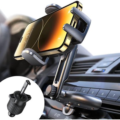 LISEN CD Phone Holder For Car IPhone 17 Adjustable CD Slot Phone Mount Holder