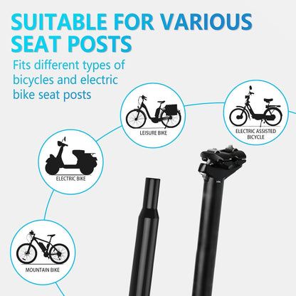 YLG Noseless Bike Seat For Men Women, Comfort Seat Cushion Compatible With Peloton, Electric Bike, Outdoor & Indoor Bikes, Wide Bicycle Saddle Replacement, Waterproof Bike Seat (Silver Noseless 10").
