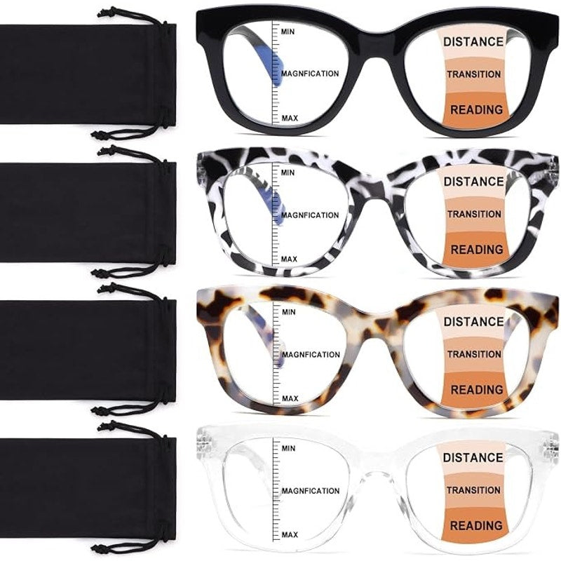 CHOFILORD Progressive Multifocus Reading Glasses (A1 Multicolor, 1.5, Diopters)