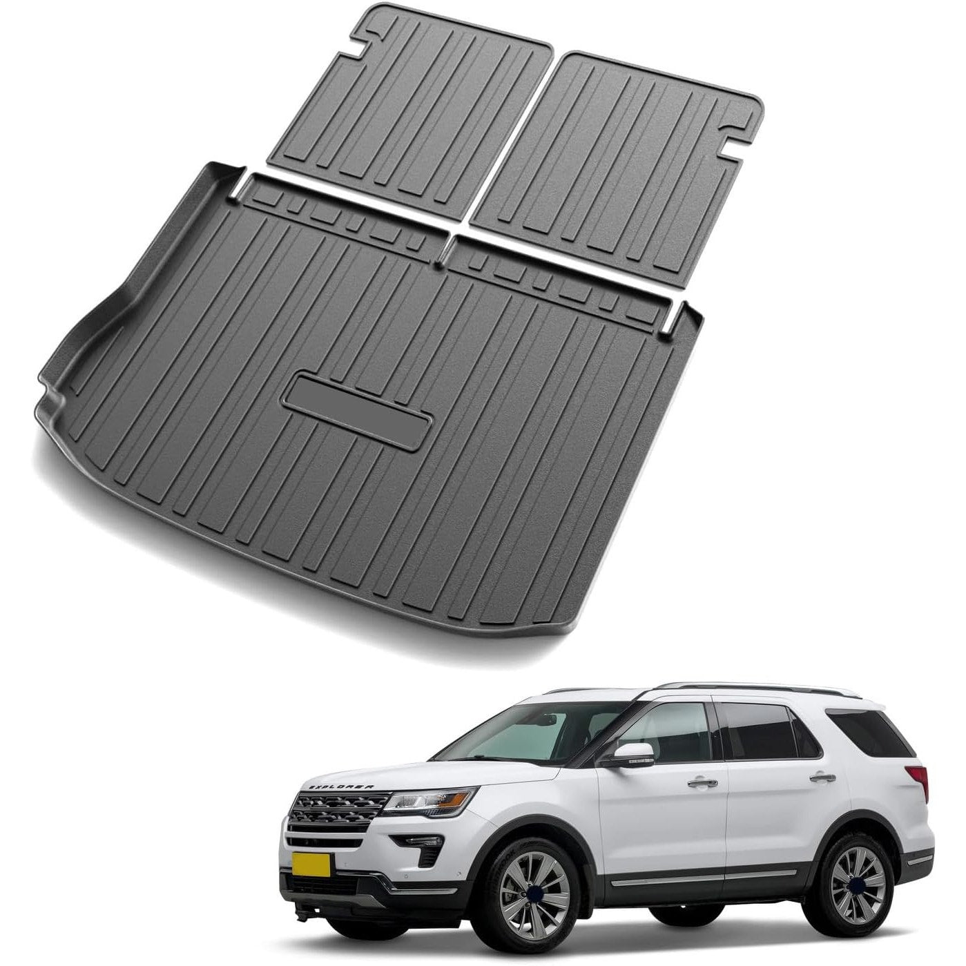 Actkill Cargo Mat & Backrest Mats Fit For 2011-2019 Ford Explorer(Only For Upper