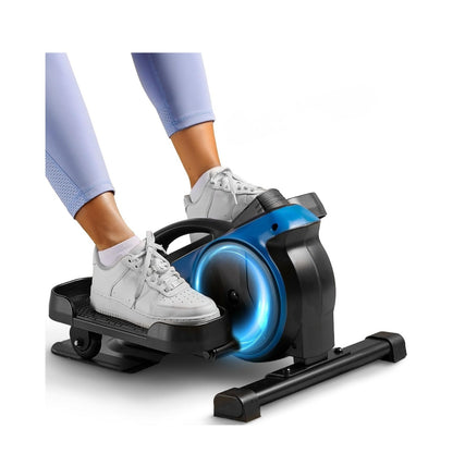 Lifepro Portable Under Desk Elliptical Exercise Machine - Manual Pedal Exerciser For Home Workouts, Muscle Toning, Energy Boost - Mini Foot & Leg Exerciser With Fitness App-Blue