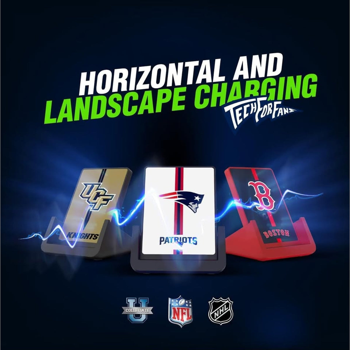 SOAR NFL Cell Phone Wireless Charging Stand V.4, Baltimore Ravens