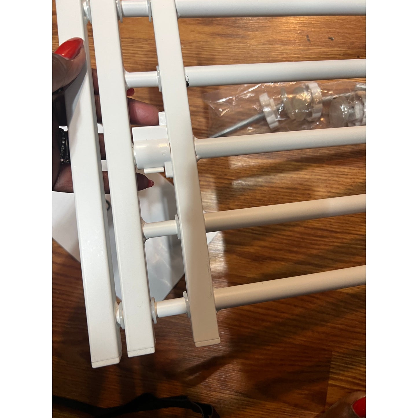 Malier Dog Gate With A Small Door, Extra Wide All Metal Short Dog Gate Pet Gate For Stairs, 10'' Tall Pressure Mount Easy Step Over Puppy Gate Low Gate For Doorways.