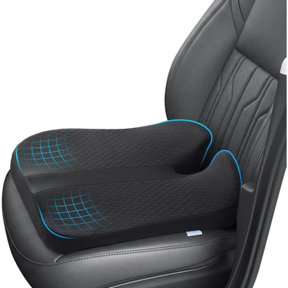 Anzhixiu Elevated Car Seat Cushion For Improved View- Black