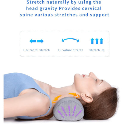 Bespilow Small Neck Roll Pillow,Say Goodbye To Neck Pain, Cervical Memory Foam