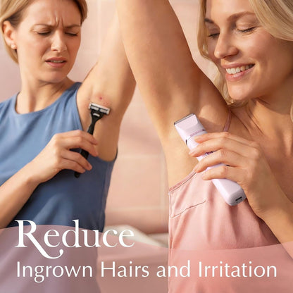 Risina 2-in-1 Bikini Trimmer for Women, Electric Razors for Women, Gifts