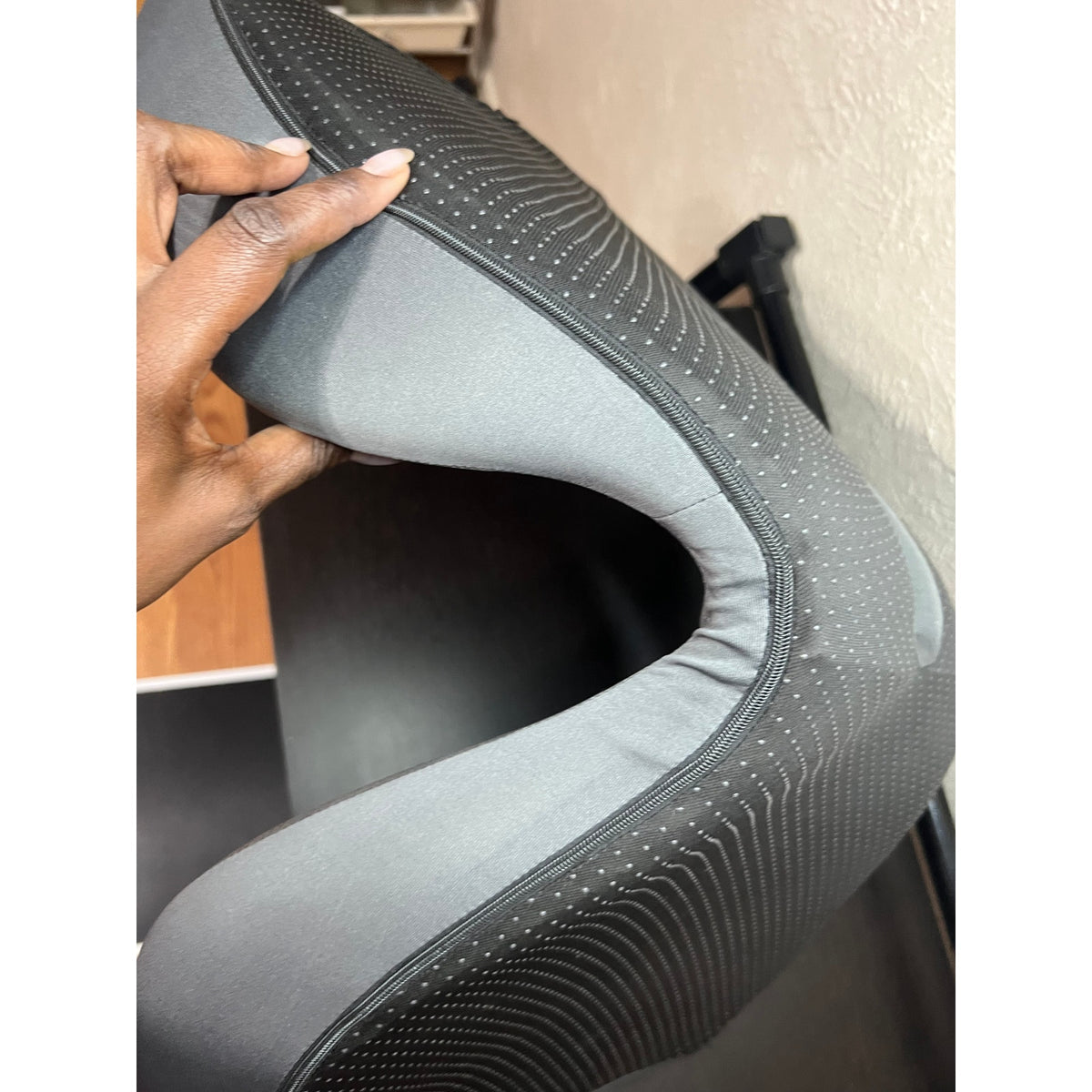 Car Seat Cushion Office Chair Cushion with Lumbar Support Pillow-GRAY