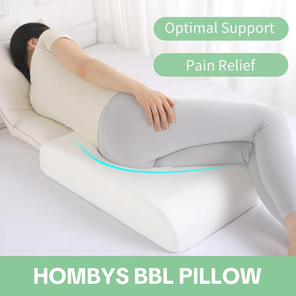 HOMBYS BBL Pillow After Surgery For Sleeping,High Density Foam Butt (White)