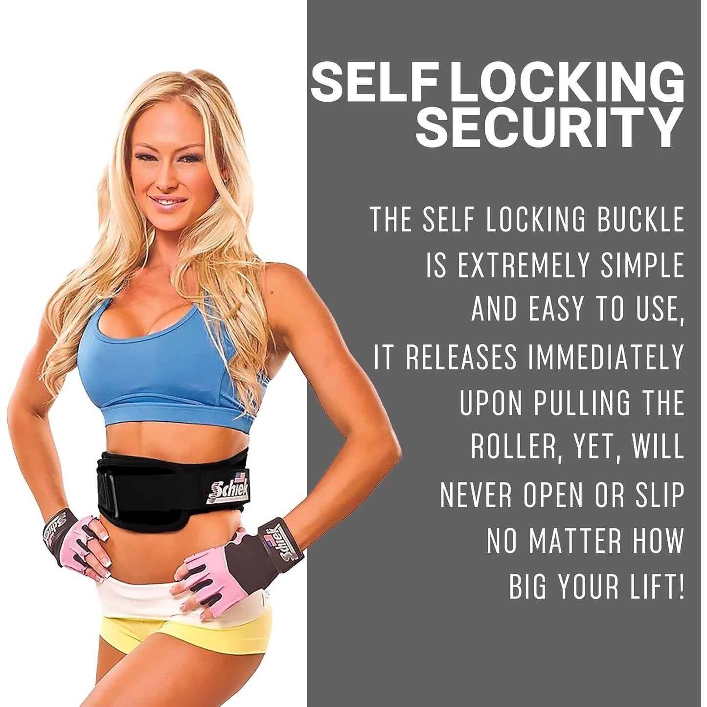 Schiek Sports 2004 Lifting Belt -Weight Lifting Belt For Women&Men -Medium-Black