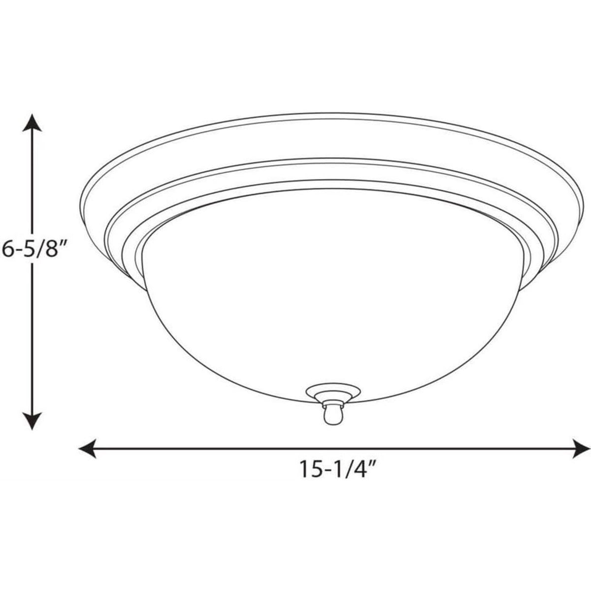 Progress Lighting 3-Light Ceiling Light, Flush Mount Ceiling Light Fixture for