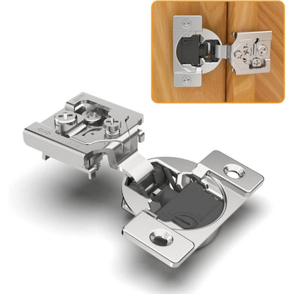 Chibery 10 Pack 3/4"Overlay 4D Soft Close Concealed Hinges For Face Frame Door