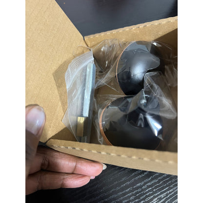 Newliplace Vintage Style Door Knob Set With Spindle, Antique Door Knob-Black 1pc