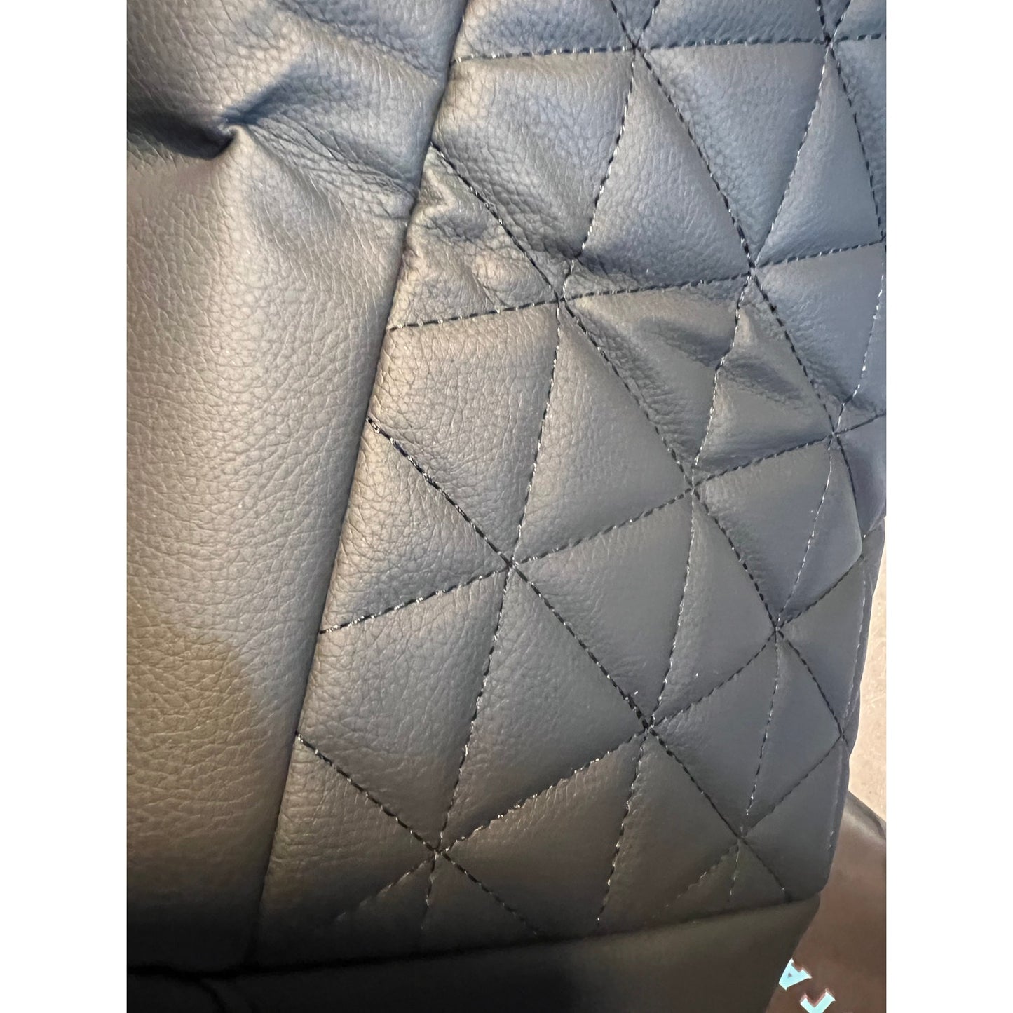 Black Panther Luxury Faux Leather Car Seat Cover Front Bottom Seat Cushion Cover
