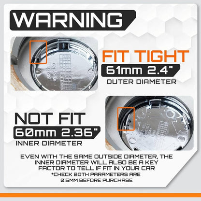 ME 2.7Inch 68MM Wheel Center Caps For BMW 3 Series 4 Series 5 Series X Serires