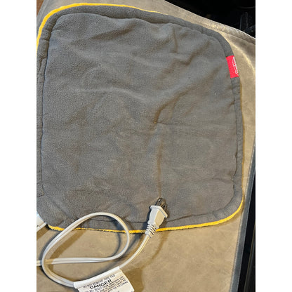 Sunbeam ConformHeat Heating Pad, 14" X 14", Lightly Weighted, Flexible Design, XpressHeat Technology, Machine-Washable, Pain Relief For Back, Shoulder, Neck, Grey