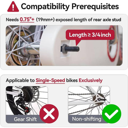Empathech Training Wheels For 20 Inch Bike, Safety Max—Anti-Tip Design