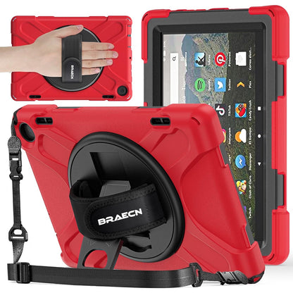 Case For Amazon Fire HD 8 Tablet Case (12th Gen 2024/2022) 8" - Red