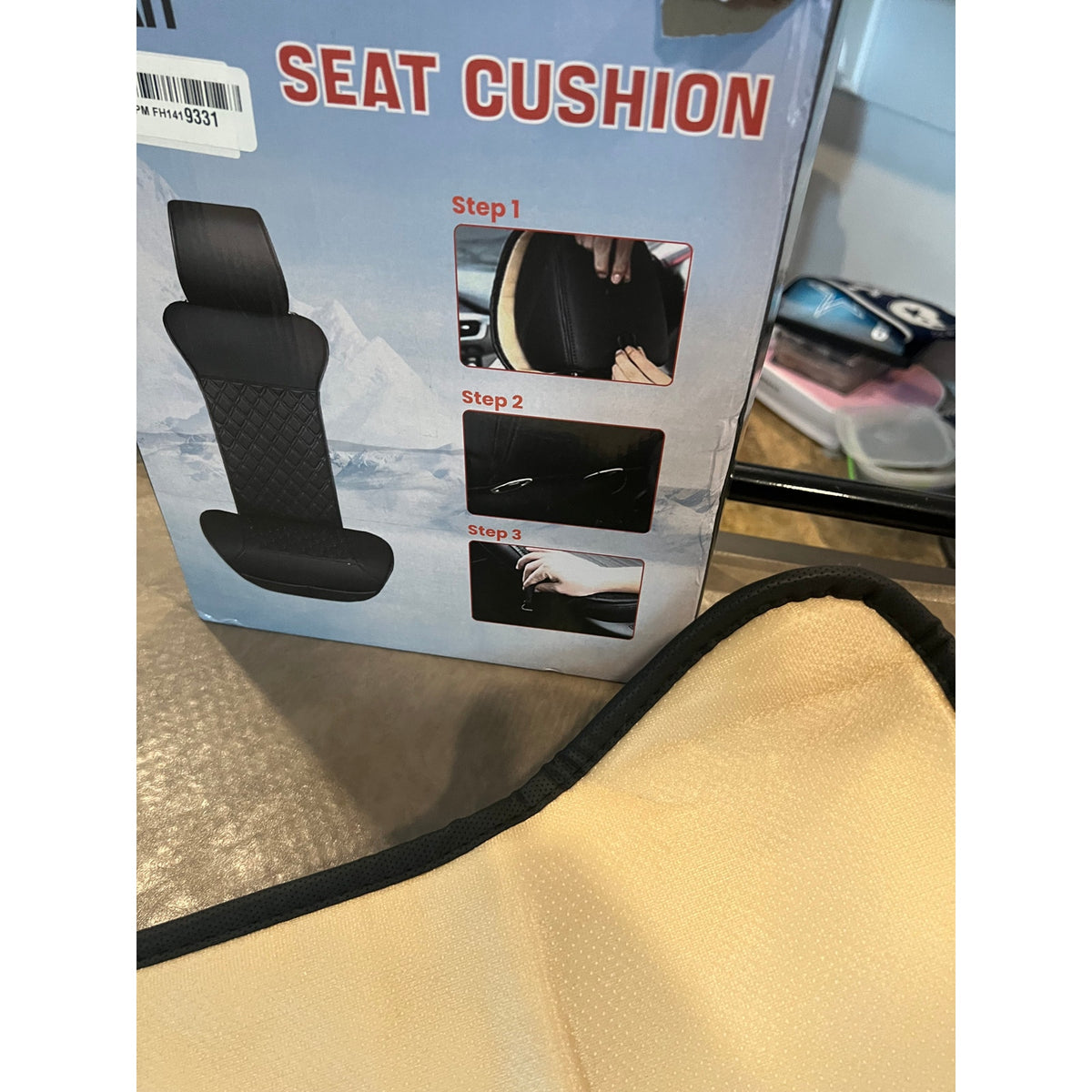 LUSRAIT Universal Seat Cushion, Comfortable Seat Cover With Full BackSupport 1pc