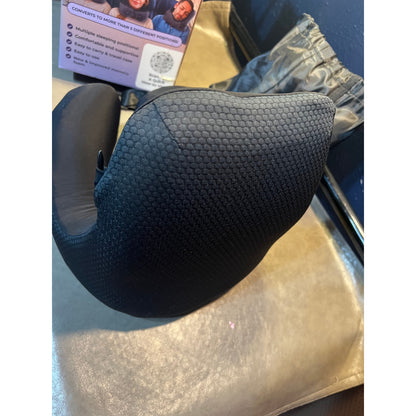 ComfyNap® Versatile Travel Neck Pillow For Airplane [Patented], 9 Positions In 3 Techniques, Plane Pillow With Pure Memory Foam, Travel Pillow With HeadRest Flight Sleep, Travel Essential - Mercury.