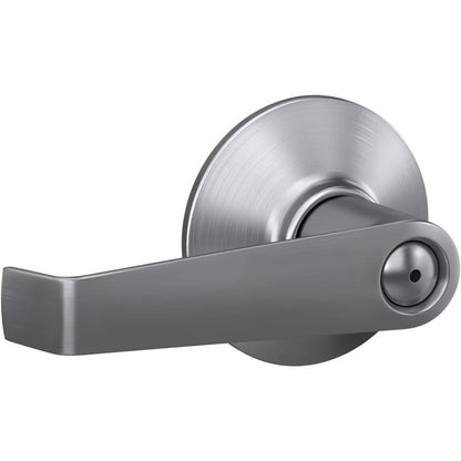 Schlage F40 ELA 626 Elan Door Lever, Bed & Bath Privacy Lock, Satin Chrome