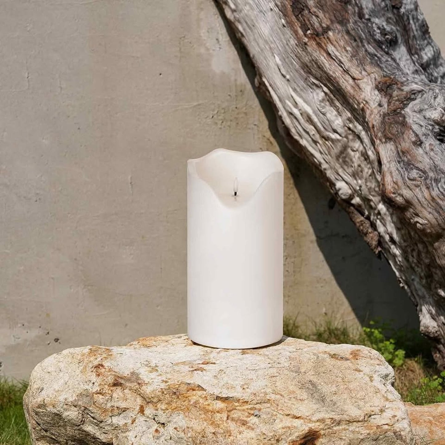 Homemory 6.3" X 12" Extra Large Outdoor Waterproof Candle With Auto 6-Hour