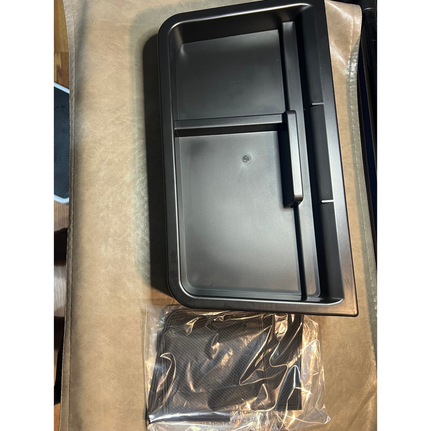 TOPINSTALL 2025 New Dash Tray Phone Holder Compatible With 2025 Toyota Sienna 12.3" Screen, Dashboard Hidden Storage Organizer Behind Screen Tissue Sunglasses Holder(Not For LE Trim With 8" Screen).