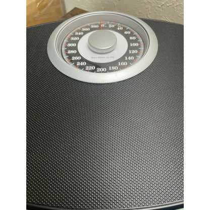 Adamson A25 Scales For Body Weight - Up To 400 LB - New - 5.3" Dial On 12.4" X 10.2" Platform - Anti-Skid Rubber Surface - High Precision Bathroom Scale Analog - Durable With 20-Year Assurance - Black.